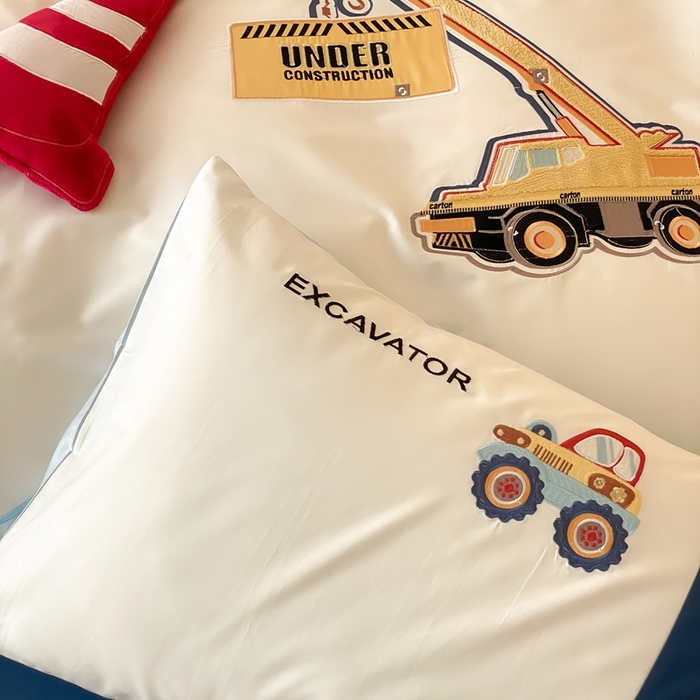 91家纺网 家纺一手货源 找家纺 （总）星野 2025新款双股澳棉长绒棉四件套-工程小分队