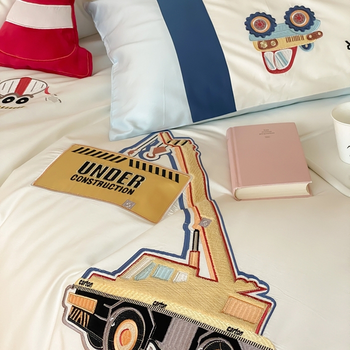 91家纺网 家纺一手货源 找家纺 （总）星野 2025新款双股澳棉长绒棉四件套-工程小分队