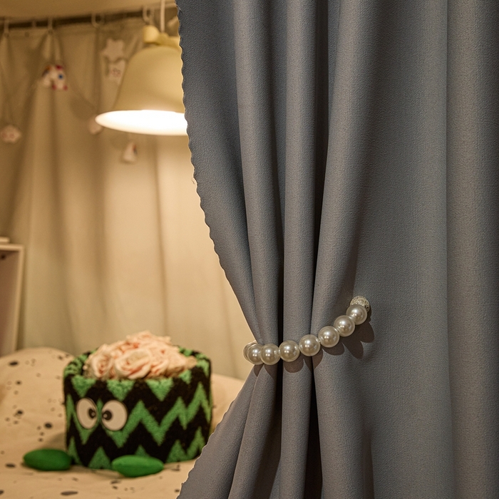 91家纺网 家纺一手货源 找家纺 卓尔居 2025新款学生遮光床帘蚊帐-遮光大师系列 灰色