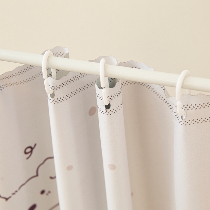 91家纺网 家纺一手货源 找家纺 卓尔居 2025新款学生遮光床帘卡通ZR学生蚊帐 米色-萌萌狗