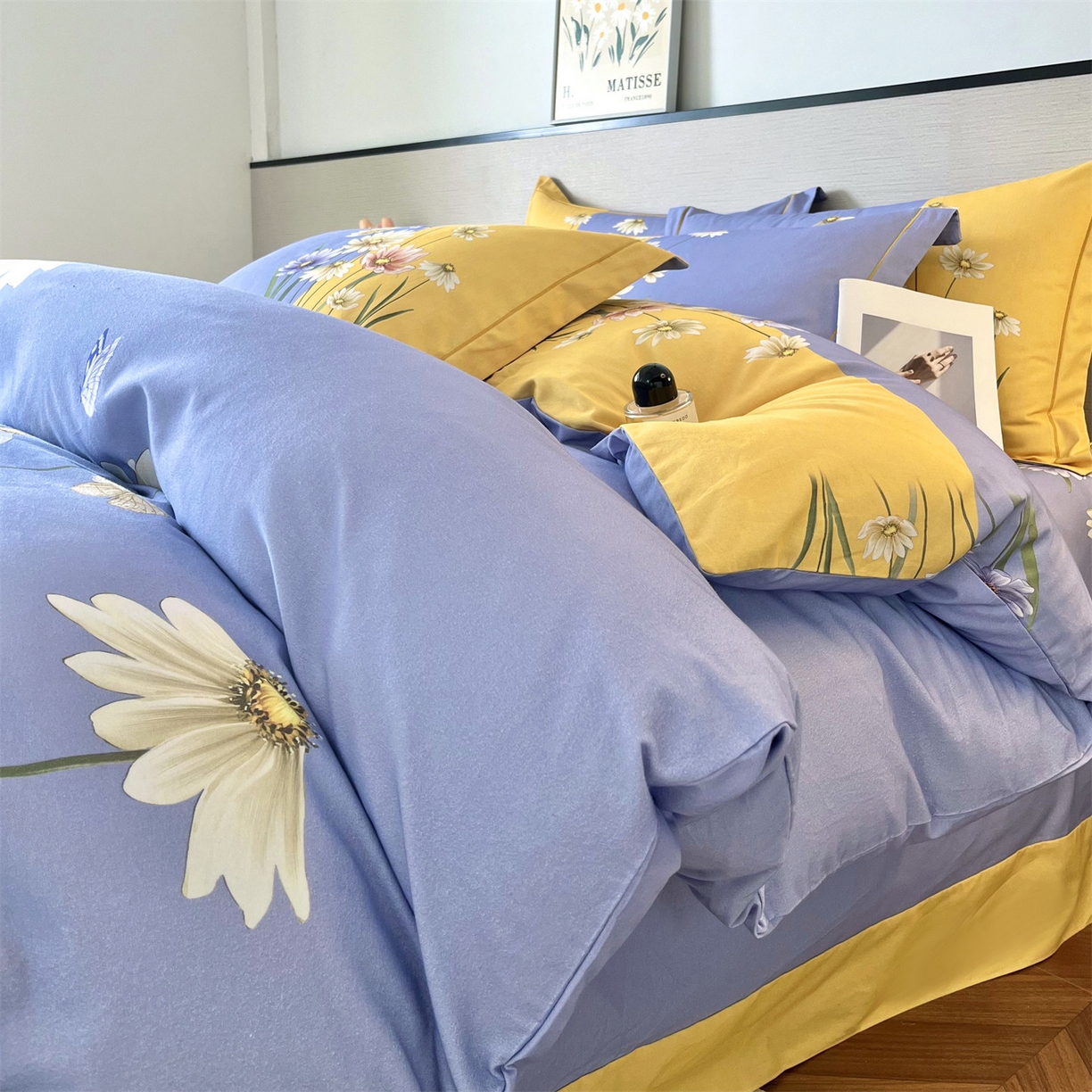 91家纺网 家纺一手货源 找家纺 曼秀琳 2025秋冬新款全棉磨毛印花四件套 雏香雅梦-兰