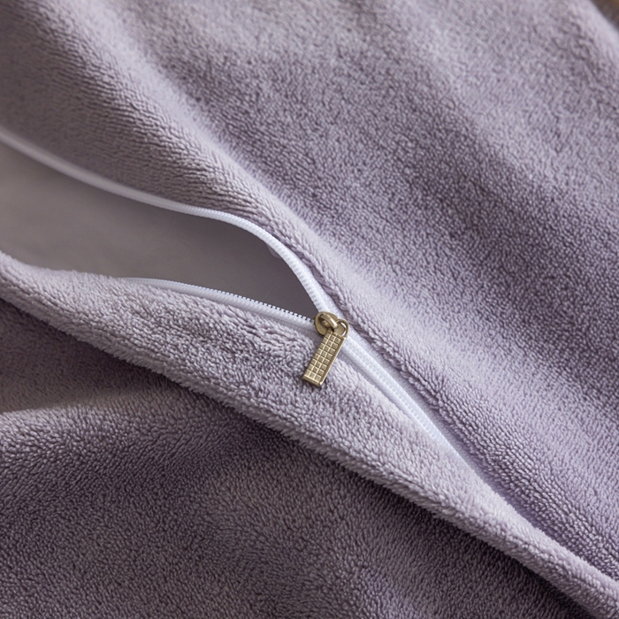 91家纺网 家纺一手货源 找家纺 迷尚家居 2025新款复古色织棉麻牛奶绒棉加绒四件套 砚秋紫-绒