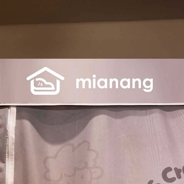 91家纺网 家纺一手货源 找家纺 卓尔居 2025新款学生遮光床帘卡通ZR学生蚊帐 灰色-粉毛炸炸君