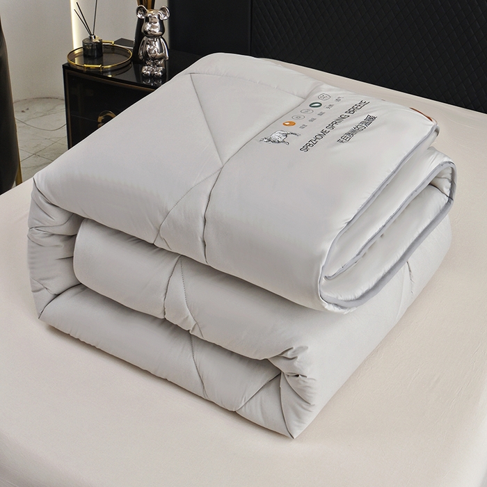 91家纺网 家纺一手货源 找家纺 棠婷 2025新款羊绒被-纯色系列 灰色