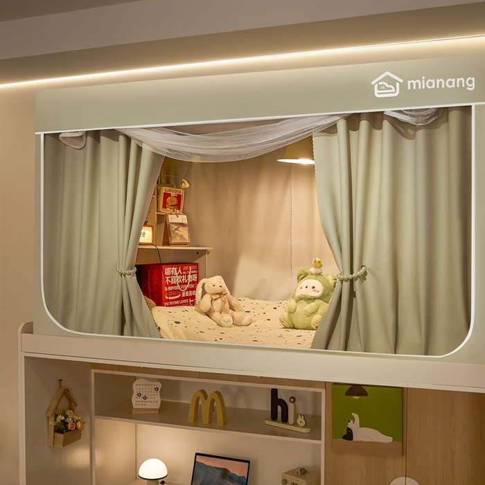 91家纺网 家纺一手货源 找家纺 （总）卓尔居 2025新款学生遮光床帘蚊帐-遮光大师系列