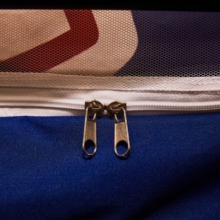 91家纺网 家纺一手货源 找家纺 卓尔居 2025新款学生遮光床帘卡通ZR学生蚊帐 藏青-线条动物