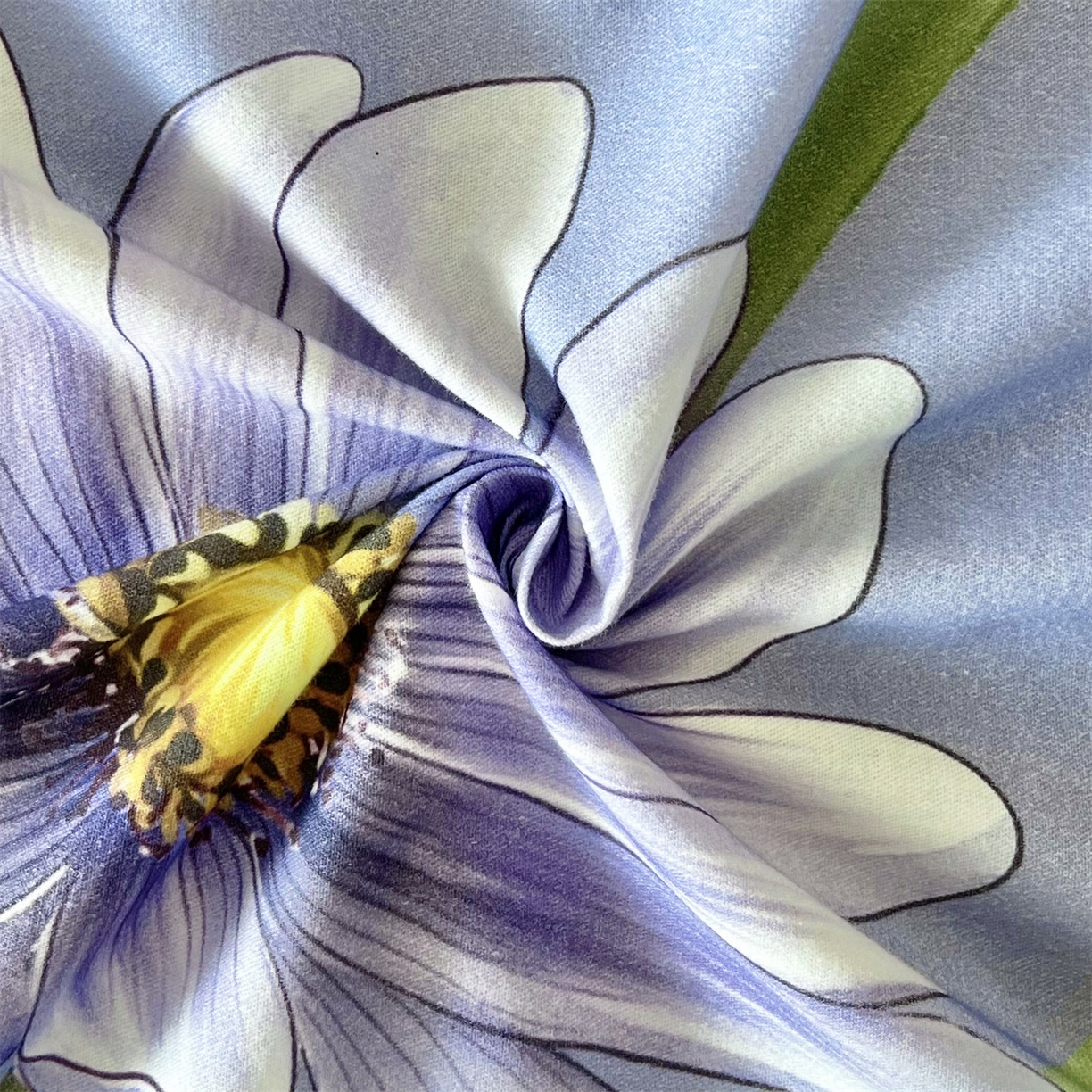 91家纺网 家纺一手货源 找家纺 曼秀琳 2025秋冬新款全棉磨毛印花四件套 雏香雅梦-兰