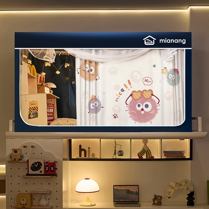 91家纺网 家纺一手货源 找家纺 （总）卓尔居 2025新款学生遮光床帘卡通ZR学生蚊帐