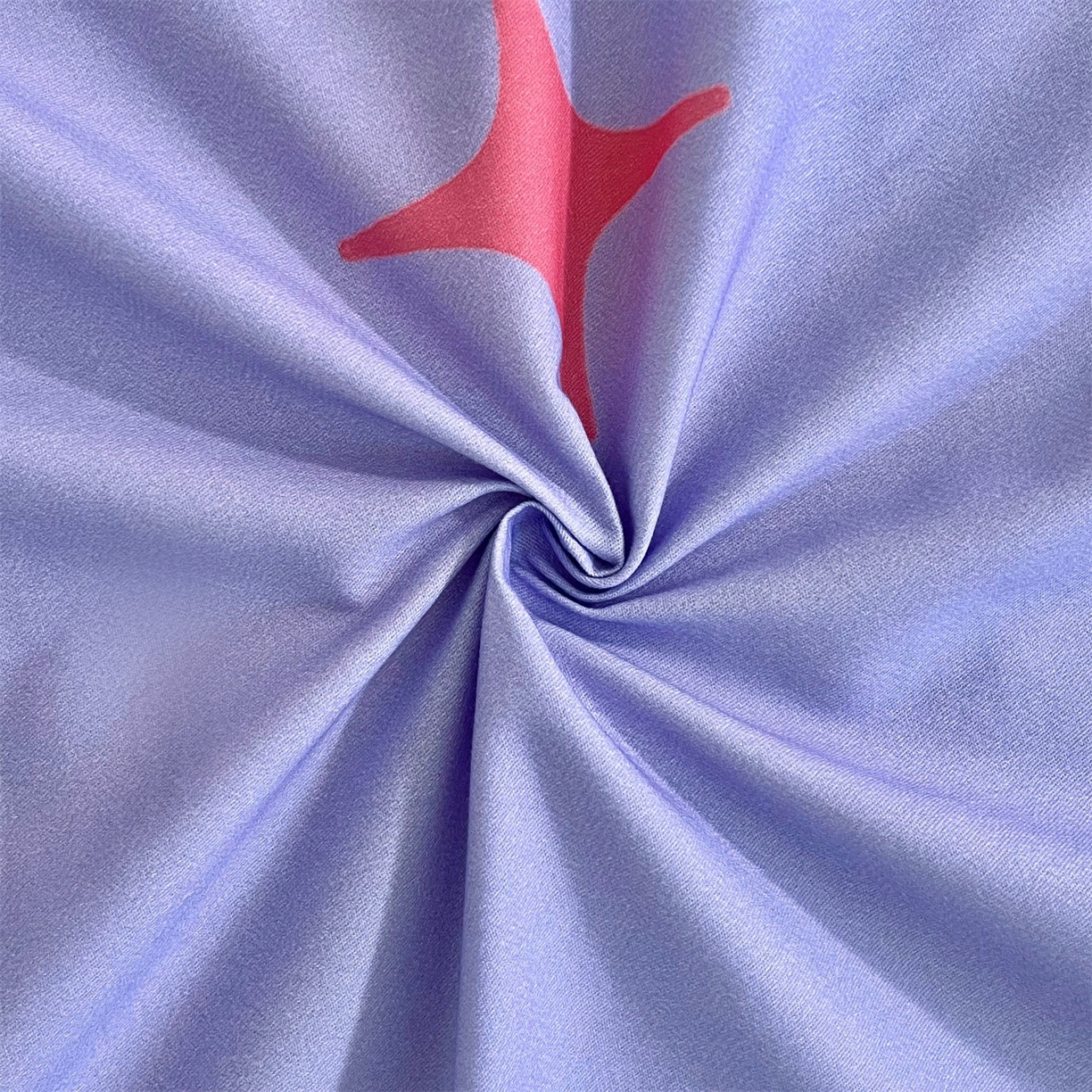 91家纺网 家纺一手货源 找家纺 曼秀琳 2025秋冬新款全棉磨毛印花四件套 闪耀之星-紫