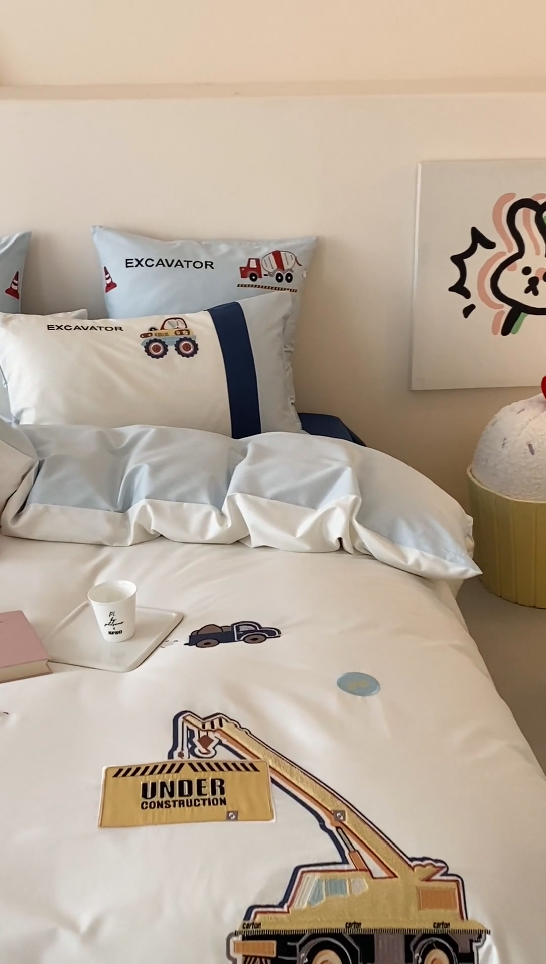 91家纺网 家纺一手货源 找家纺 （总）星野 2025新款双股澳棉长绒棉四件套-工程小分队