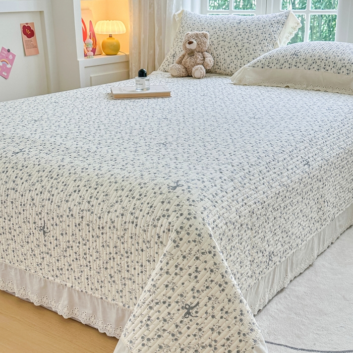 91家纺网 家纺一手货源 找家纺 岚吉家纺 2025新款全棉棉花床盖四件套 向晚