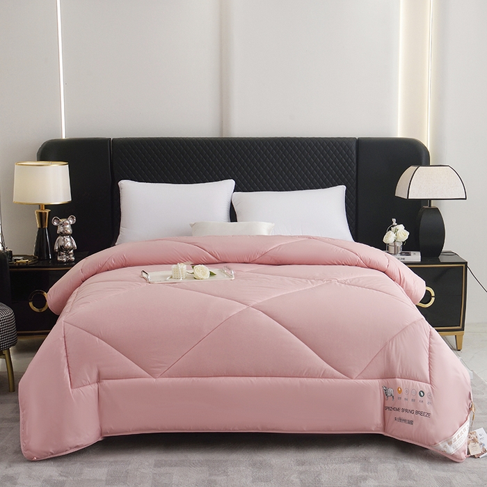 91家纺网 家纺一手货源 找家纺 棠婷 2025新款羊绒被-纯色系列 玉色