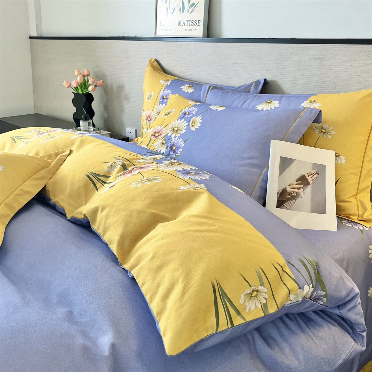 91家纺网 家纺一手货源 找家纺 曼秀琳 2025秋冬新款全棉磨毛印花四件套 雏香雅梦-兰