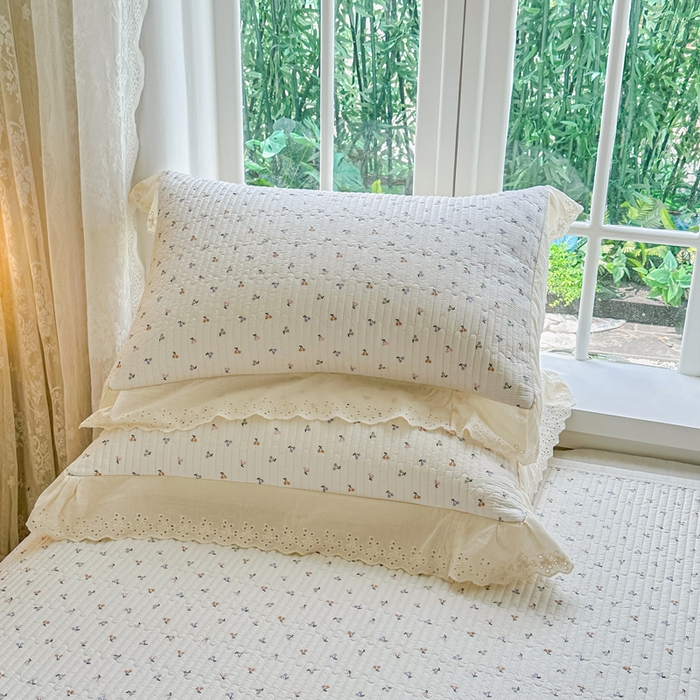 91家纺网 家纺一手货源 找家纺 岚吉家纺 2025新款全棉棉花床盖四件套 缤纷樱桃