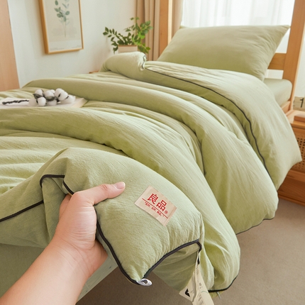 （总）熙宴家纺 2025新款水洗棉嵌绳款100%新疆棉花被