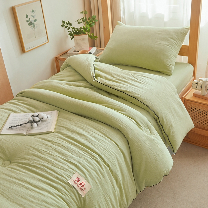 91家纺网 家纺一手货源 找家纺 （总）熙宴家纺 2025新款水洗棉嵌绳款100%新疆棉花被