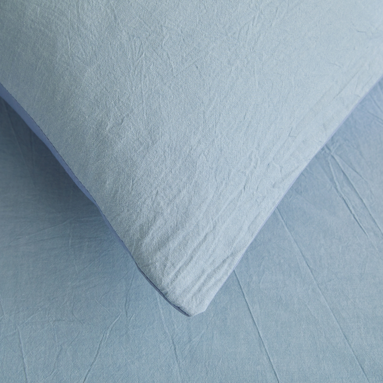 91家纺网 家纺一手货源 找家纺 熙宴家纺 2025新款水洗棉嵌绳款100%新疆棉花被 雾蓝