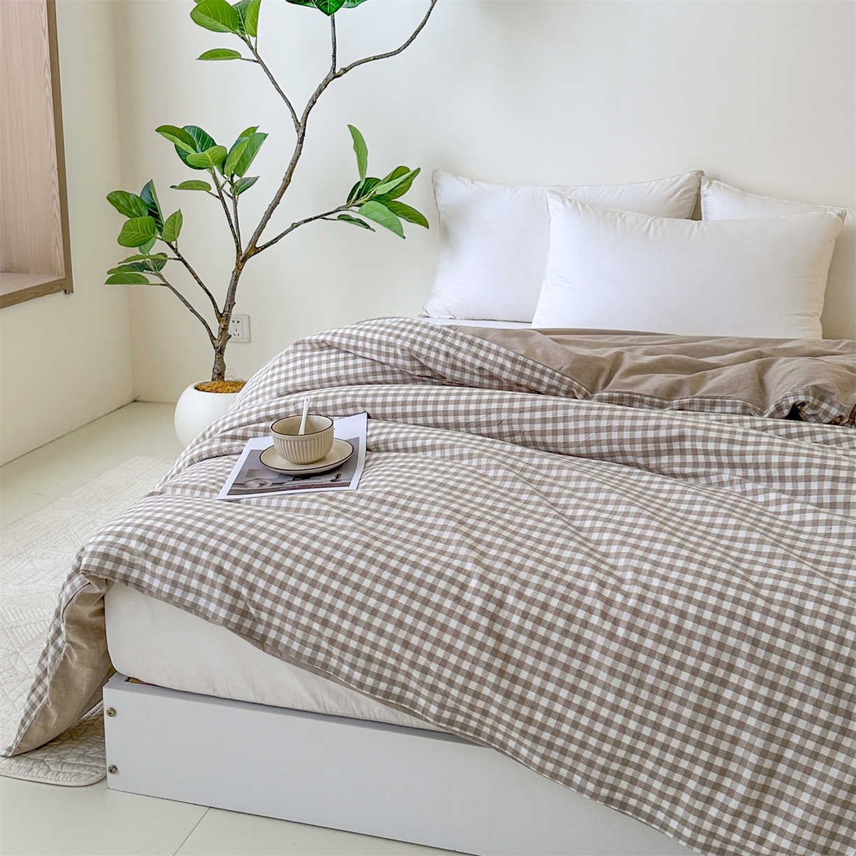 91家纺网 家纺一手货源 找家纺 （总）凌云家纺 2025新款A类可拆洗全棉大豆被子全棉纯棉单人学生宿舍加厚保暖冬被春秋被芯棉被