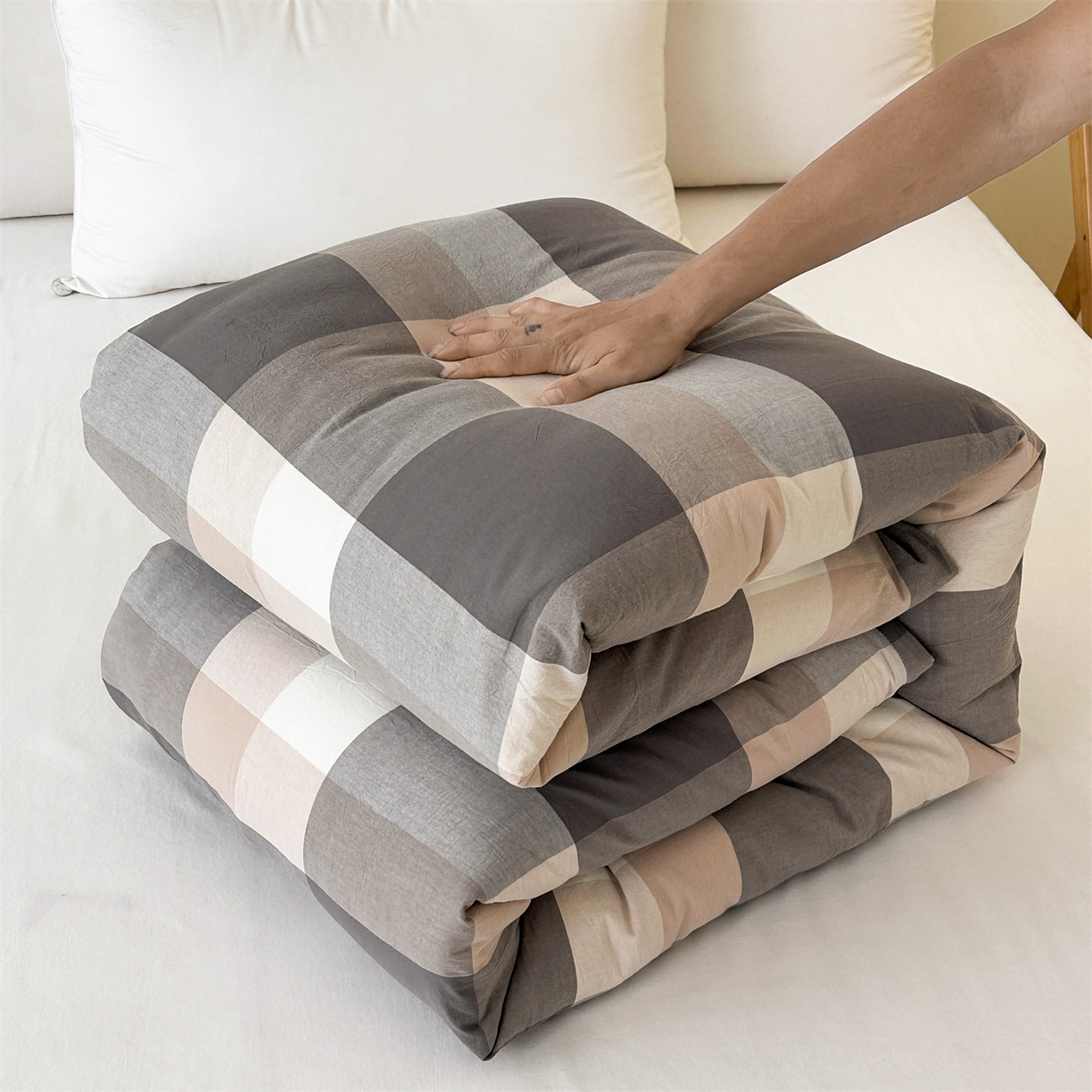 91家纺网 家纺一手货源 找家纺 （总）凌云家纺 2025新款A类可拆洗全棉大豆被子全棉纯棉单人学生宿舍加厚保暖冬被春秋被芯棉被