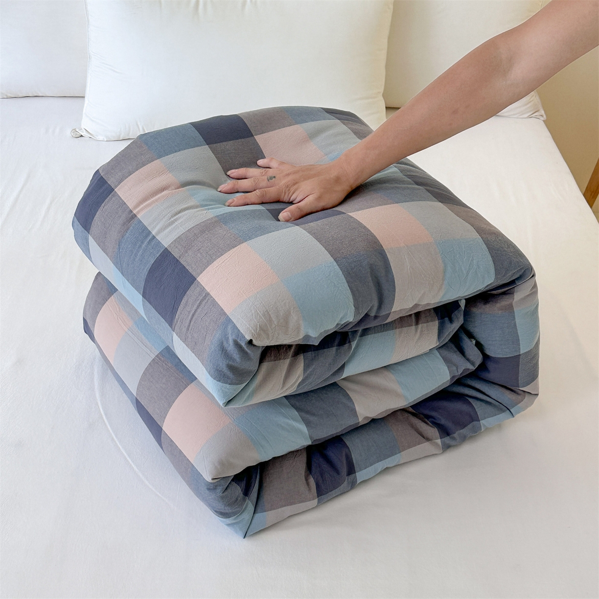 91家纺网 家纺一手货源 找家纺 （总）凌云家纺 2025新款A类可拆洗全棉大豆被子全棉纯棉单人学生宿舍加厚保暖冬被春秋被芯棉被