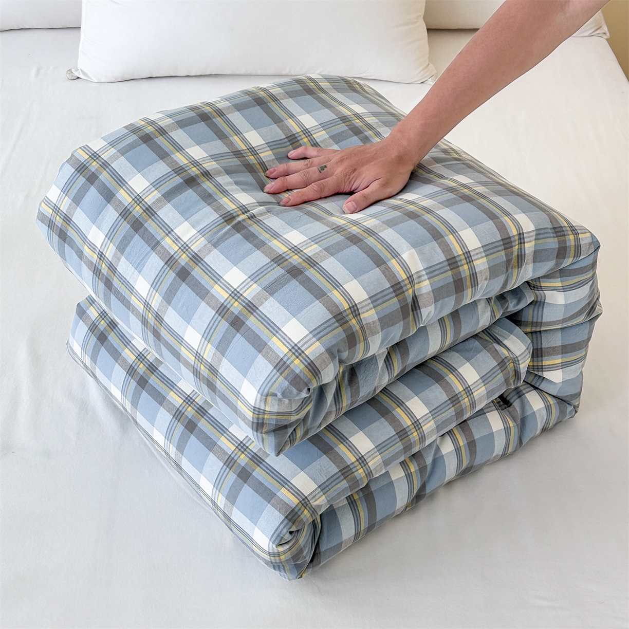 91家纺网 家纺一手货源 找家纺 （总）凌云家纺 2025新款A类可拆洗全棉大豆被子全棉纯棉单人学生宿舍加厚保暖冬被春秋被芯棉被