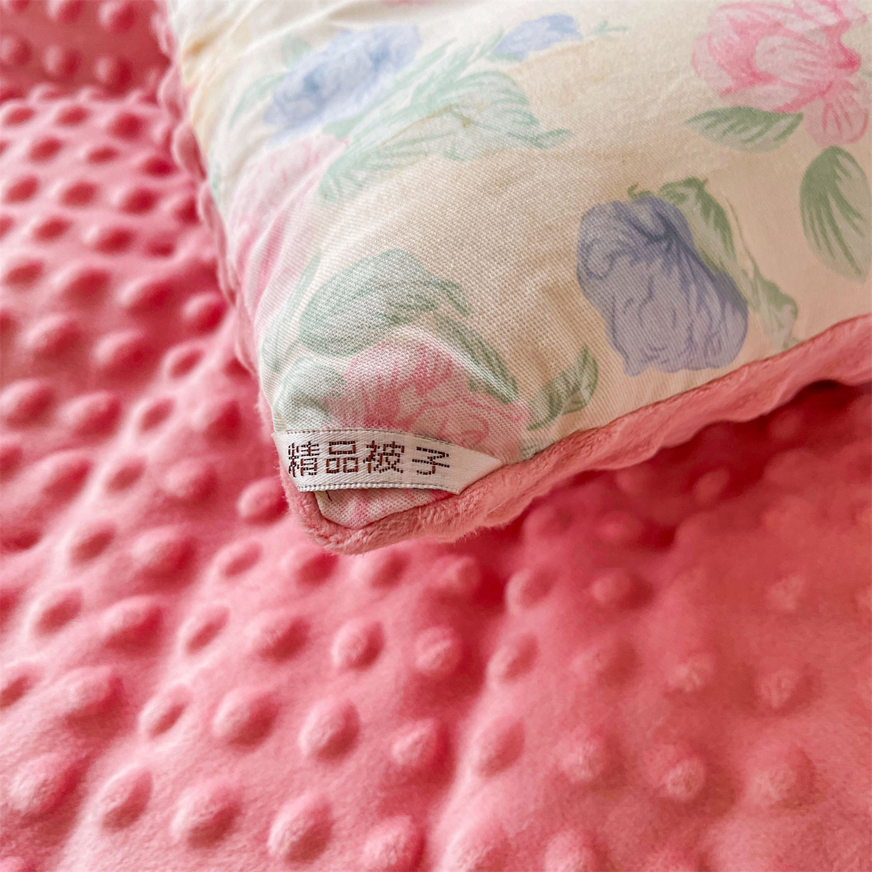 91家纺网 家纺一手货源 找家纺 小石头家纺 2025新款A类全棉纯棉印花豆豆绒大豆被冬被春秋被被子被芯 兰若幽香