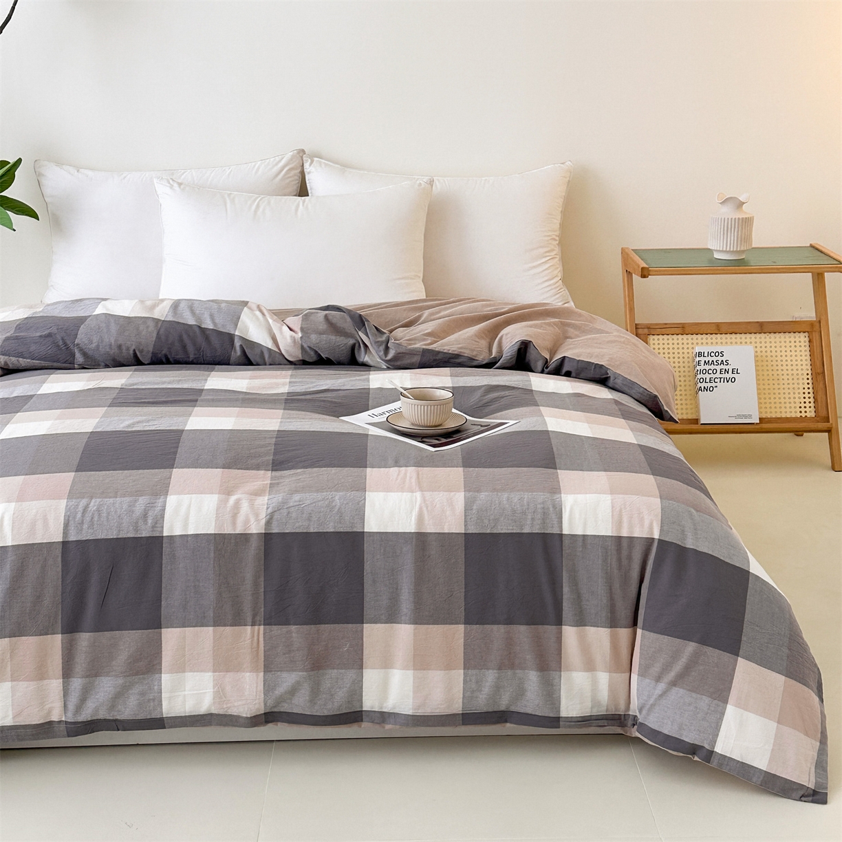 91家纺网 家纺一手货源 找家纺 凌云家纺 2025新款A类可拆洗全棉大豆被子全棉纯棉单人学生宿舍加厚保暖冬被春秋被芯棉被 临风-卡