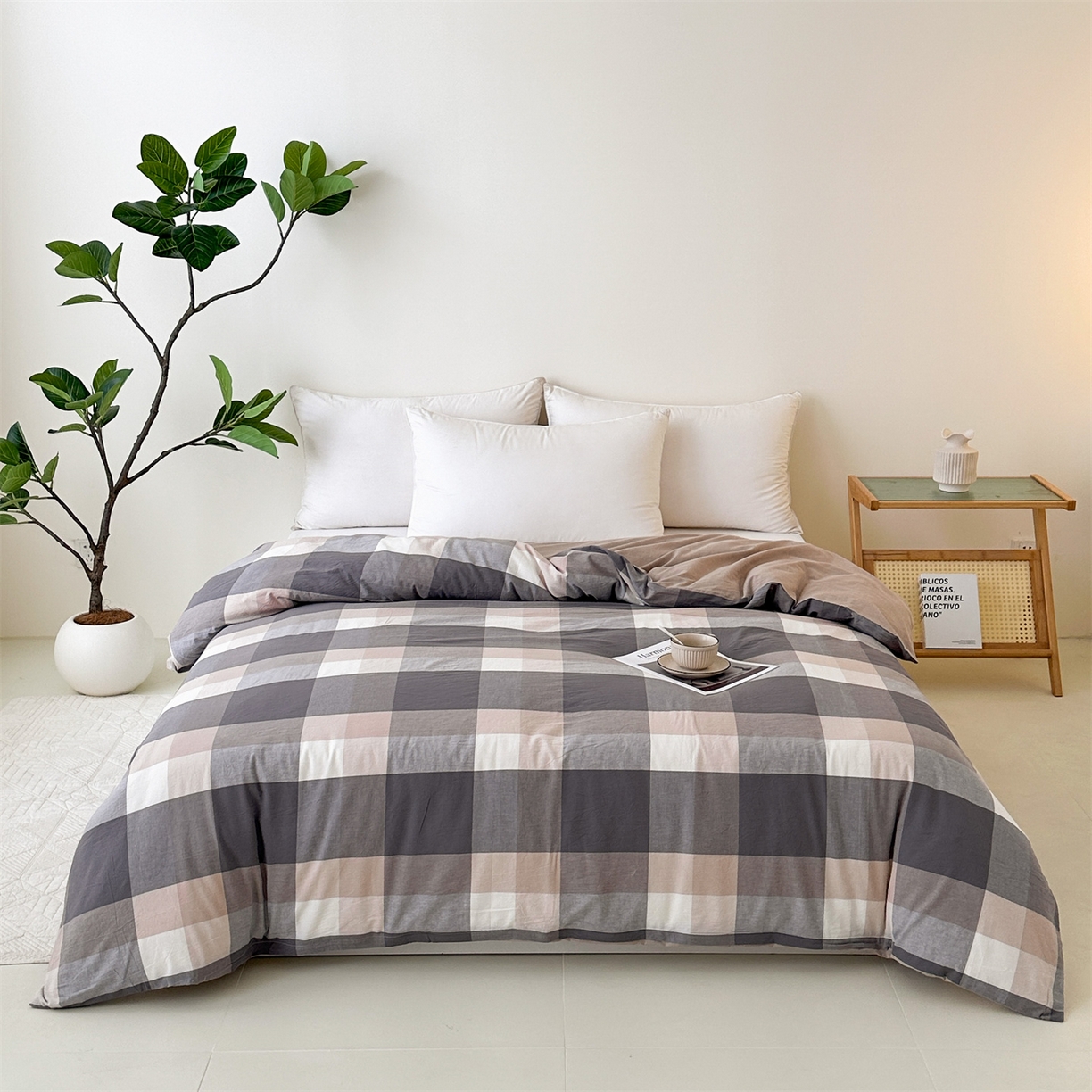 91家纺网 家纺一手货源 找家纺 凌云家纺 2025新款A类可拆洗全棉大豆被子全棉纯棉单人学生宿舍加厚保暖冬被春秋被芯棉被 临风-卡