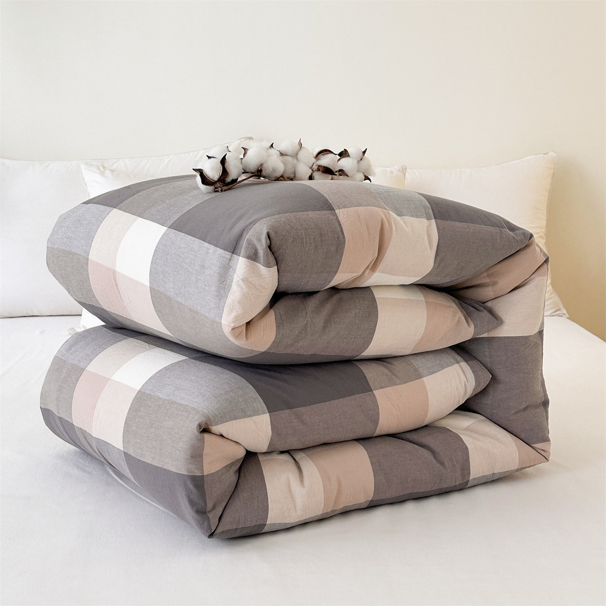 91家纺网 家纺一手货源 找家纺 凌云家纺 2025新款A类可拆洗全棉大豆被子全棉纯棉单人学生宿舍加厚保暖冬被春秋被芯棉被 临风-卡