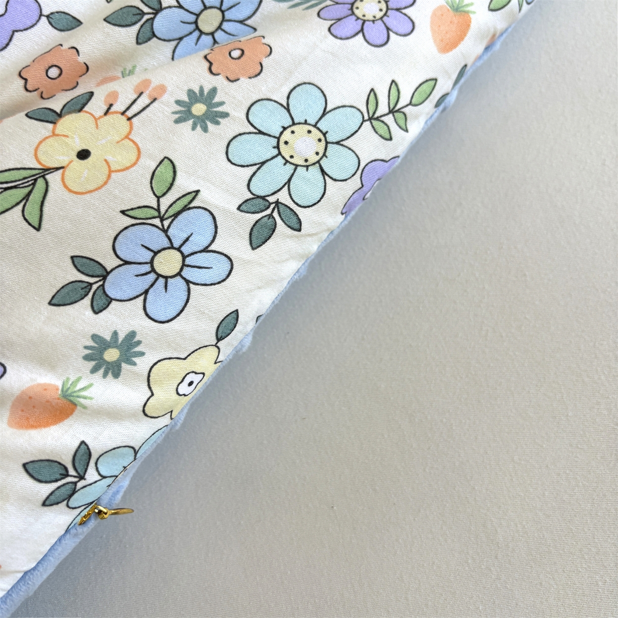 91家纺网 家纺一手货源 找家纺 小石头家纺 2025新款A类全棉纯棉印花豆豆绒大豆被冬被春秋被被子被芯 梦溪小花