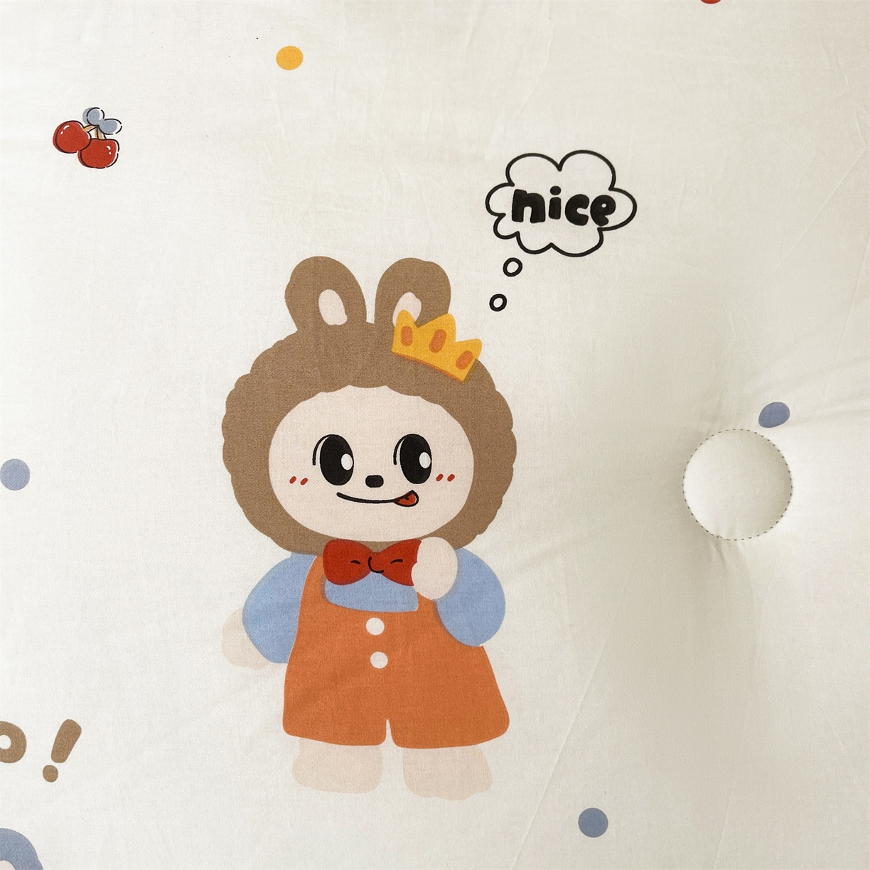 91家纺网 家纺一手货源 找家纺 小石头家纺 2025新款A类全棉纯棉印花豆豆绒大豆被冬被春秋被被子被芯 俏皮布布