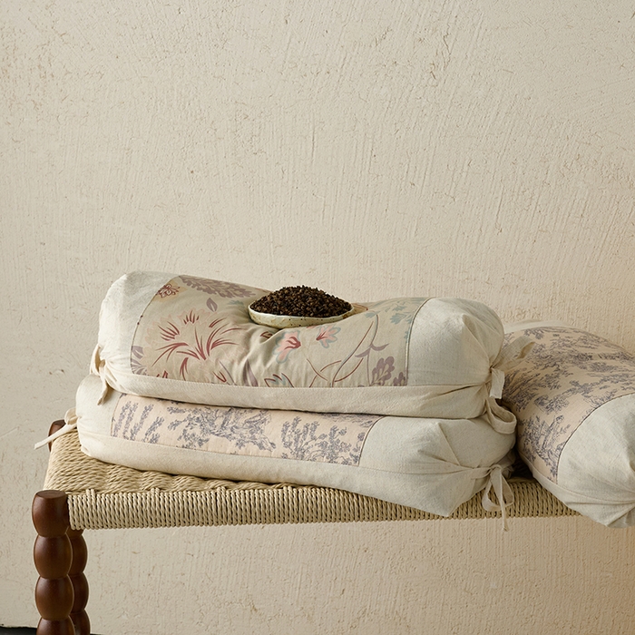 91家纺网 家纺一手货源 找家纺 （总）明星枕业 2025新款棉麻荞麦枕高度可调节护颈椎枕头学生成人专用硬枕芯单枕芯