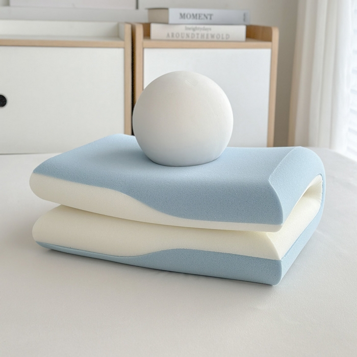 91家纺网 家纺一手货源 找家纺 麦哆乐 2025新款双拼记忆枕头枕芯 三拼10cm/对 双拼记忆枕