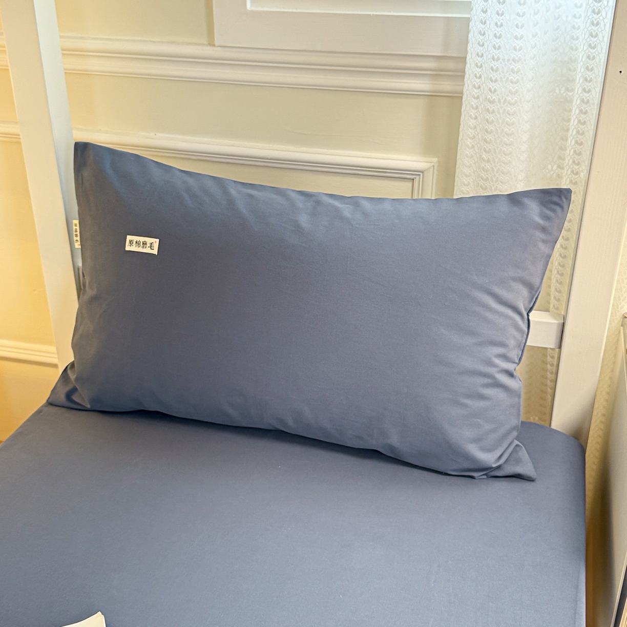 91家纺网 家纺一手货源 找家纺 （总）眠博士 2025新款纯色全棉纯棉磨毛学生床床笠单品床笠床笠单件