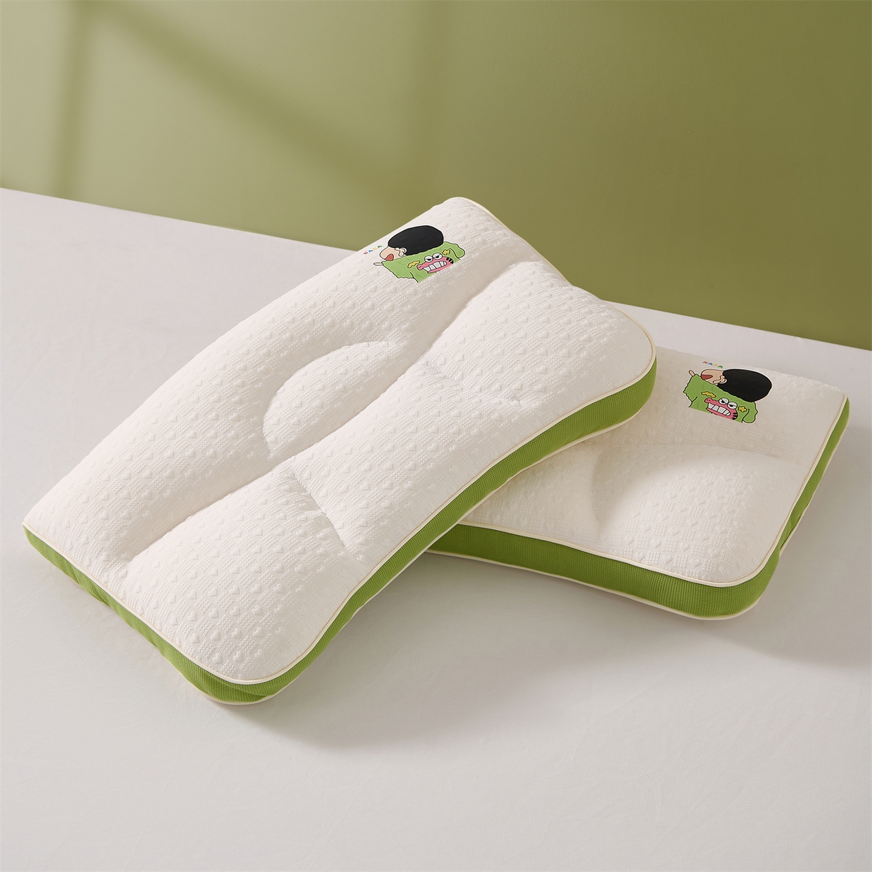 91家纺网 家纺一手货源 找家纺 （总）大熊枕芯 2025新款亲肤舒适云柔针织亲子护颈枕枕头枕芯