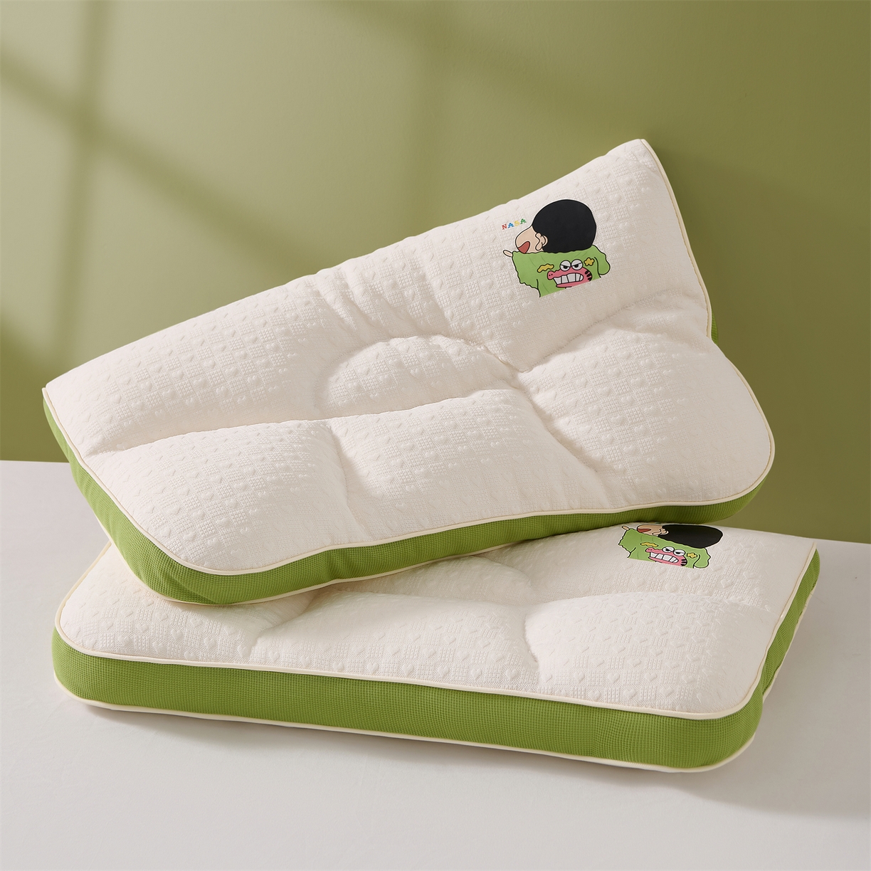 91家纺网 家纺一手货源 找家纺 （总）大熊枕芯 2025新款亲肤舒适云柔针织亲子护颈枕枕头枕芯