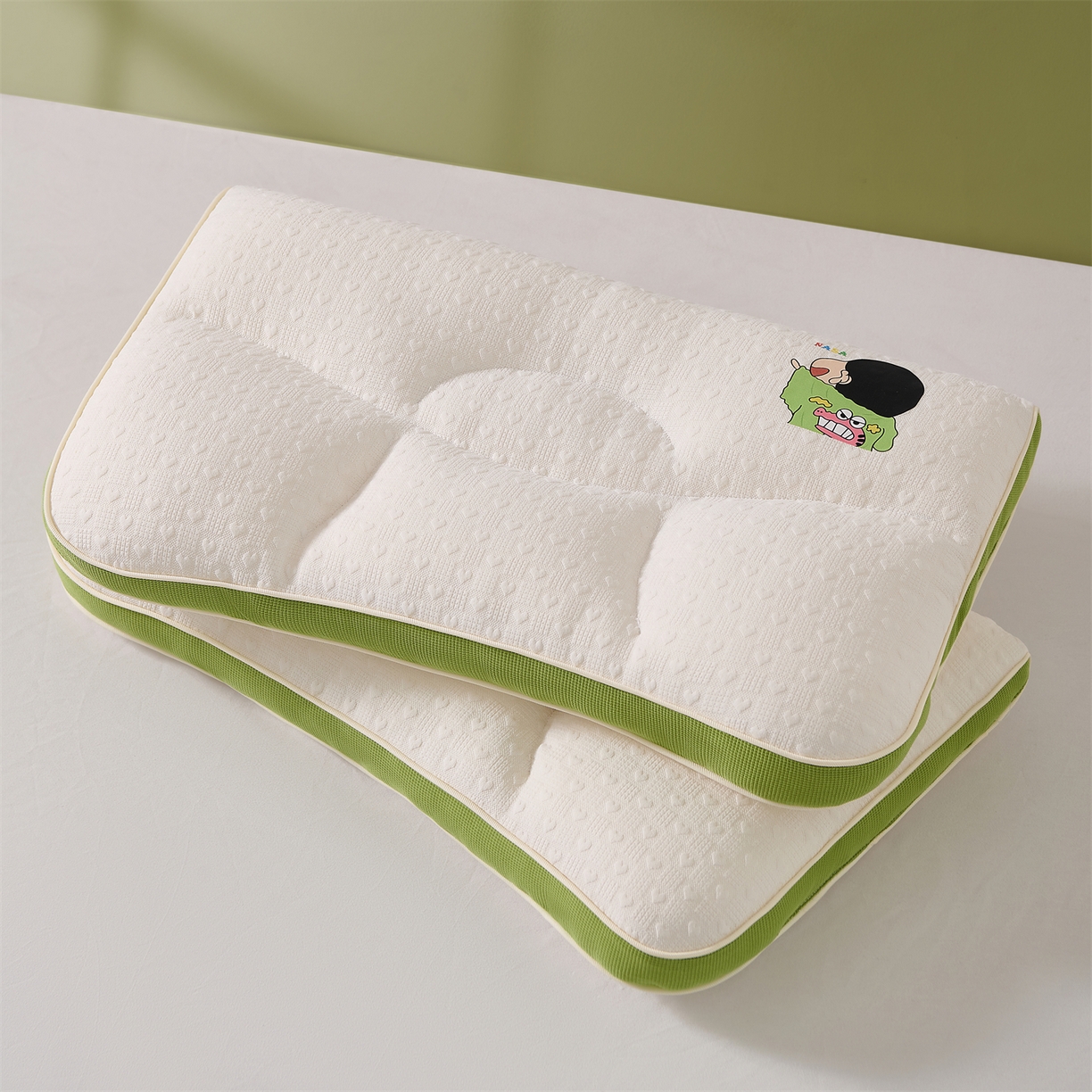 91家纺网 家纺一手货源 找家纺 （总）大熊枕芯 2025新款亲肤舒适云柔针织亲子护颈枕枕头枕芯