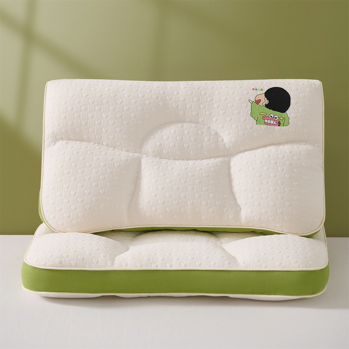 91家纺网 家纺一手货源 找家纺 （总）大熊枕芯 2025新款亲肤舒适云柔针织亲子护颈枕枕头枕芯