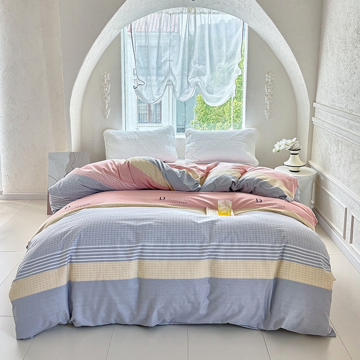 91家纺网 家纺一手货源 找家纺 （总1）安逸家纺 新款全棉被套加厚生态磨毛学生单被套纯棉被罩