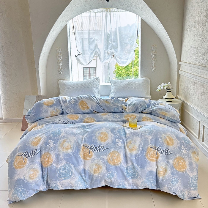 91家纺网 家纺一手货源 找家纺 （总1）安逸家纺 新款全棉被套加厚生态磨毛学生单被套纯棉被罩