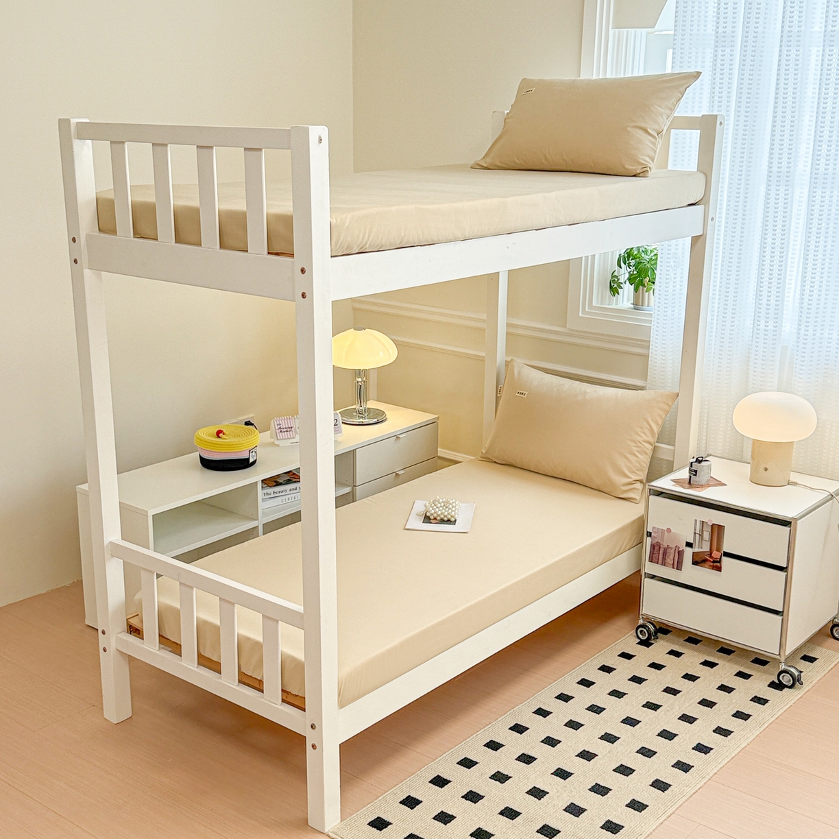 91家纺网 家纺一手货源 找家纺 眠博士 2025新款纯色全棉纯棉磨毛学生床床笠单品床笠床笠单件 磨毛床笠-陶瓷杏