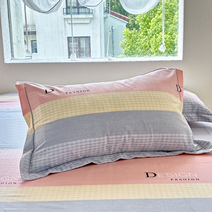 91家纺网 家纺一手货源 找家纺 （总1）安逸家纺 新款全棉枕套加厚生态磨毛学生单枕套一对