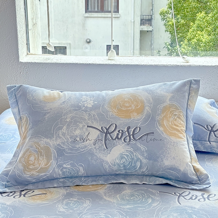 91家纺网 家纺一手货源 找家纺 （总1）安逸家纺 新款全棉枕套加厚生态磨毛学生单枕套一对