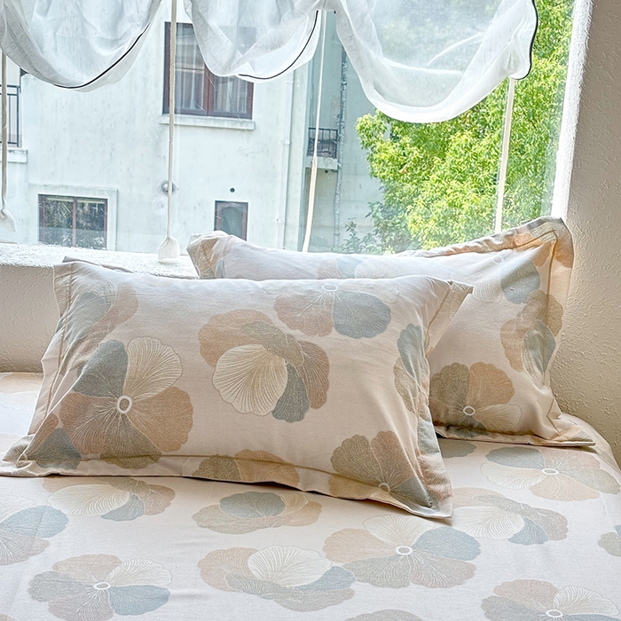 91家纺网 家纺一手货源 找家纺 （总1）安逸家纺 新款全棉枕套加厚生态磨毛学生单枕套一对