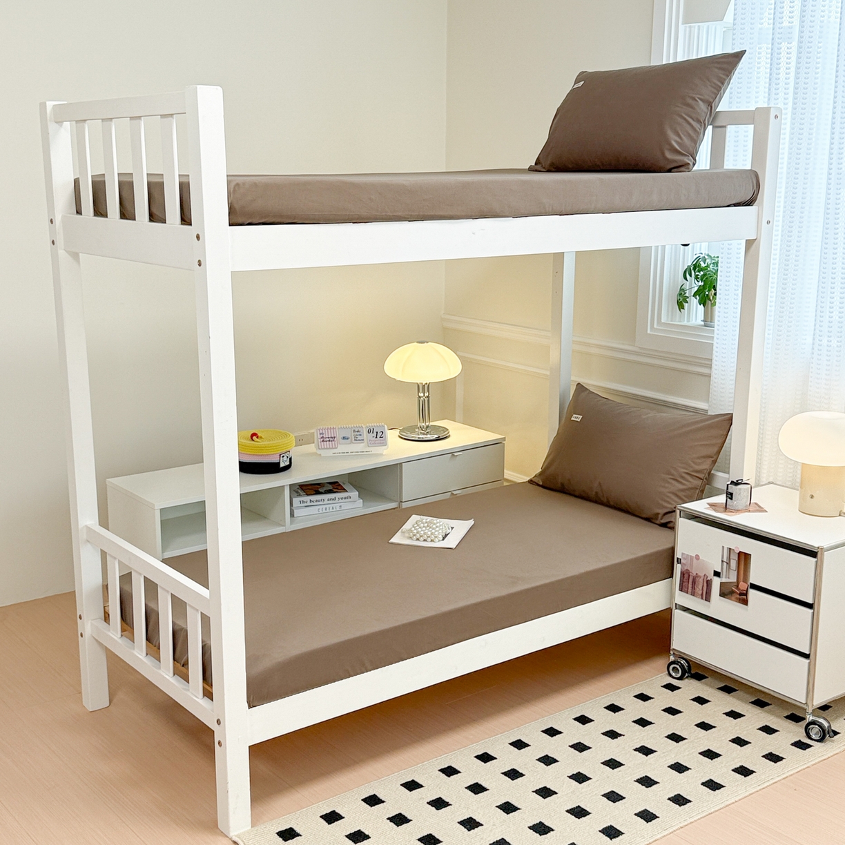 91家纺网 家纺一手货源 找家纺 眠博士 2025新款纯色全棉纯棉磨毛学生床床笠单品床笠床笠单件 磨毛床笠-陶瓷咖