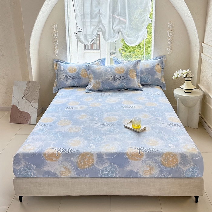 91家纺网 家纺一手货源 找家纺 （总1）安逸家纺 新款全棉床笠加厚生态磨毛床罩学生床笠纯棉单床笠