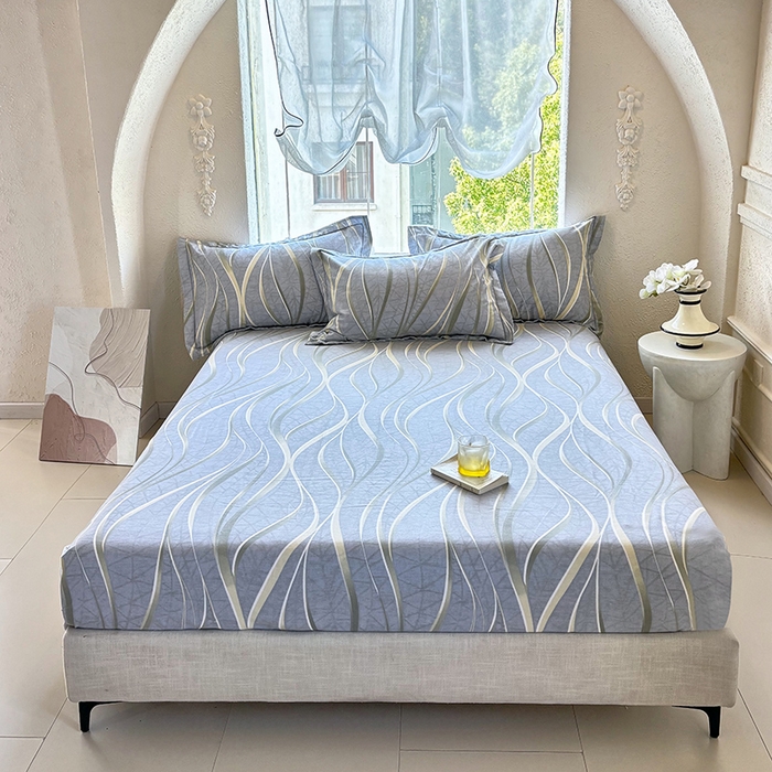 91家纺网 家纺一手货源 找家纺 （总1）安逸家纺 新款全棉床笠加厚生态磨毛床罩学生床笠纯棉单床笠