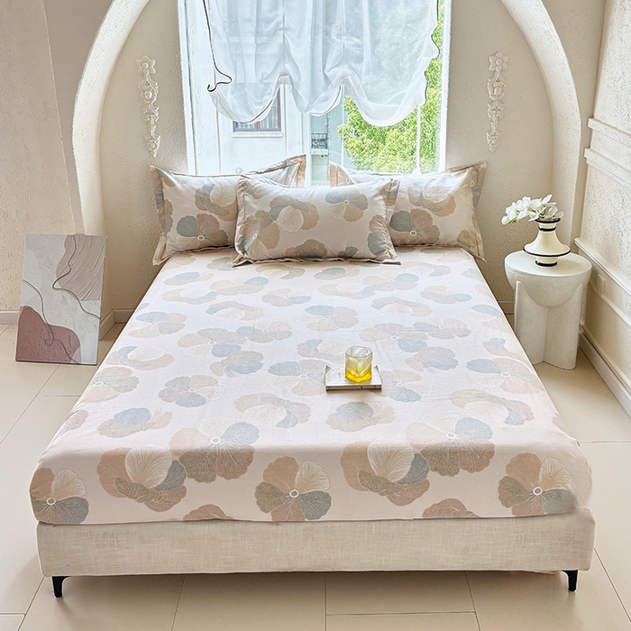 91家纺网 家纺一手货源 找家纺 （总1）安逸家纺 新款全棉床笠加厚生态磨毛床罩学生床笠纯棉单床笠