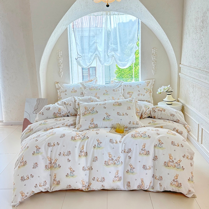 91家纺网 家纺一手货源 找家纺 （总1）安逸家纺 新款全棉加厚生态磨毛床单四件套学生纯棉三件套