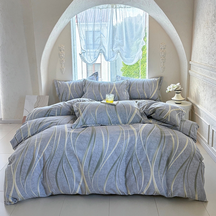 91家纺网 家纺一手货源 找家纺 （总1）安逸家纺 新款全棉加厚生态磨毛床单四件套学生纯棉三件套